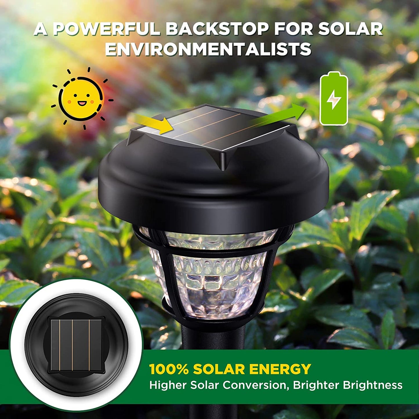 2 in 1 Waterproof Outdoor Solar Lights Solar Powered Garden Lights