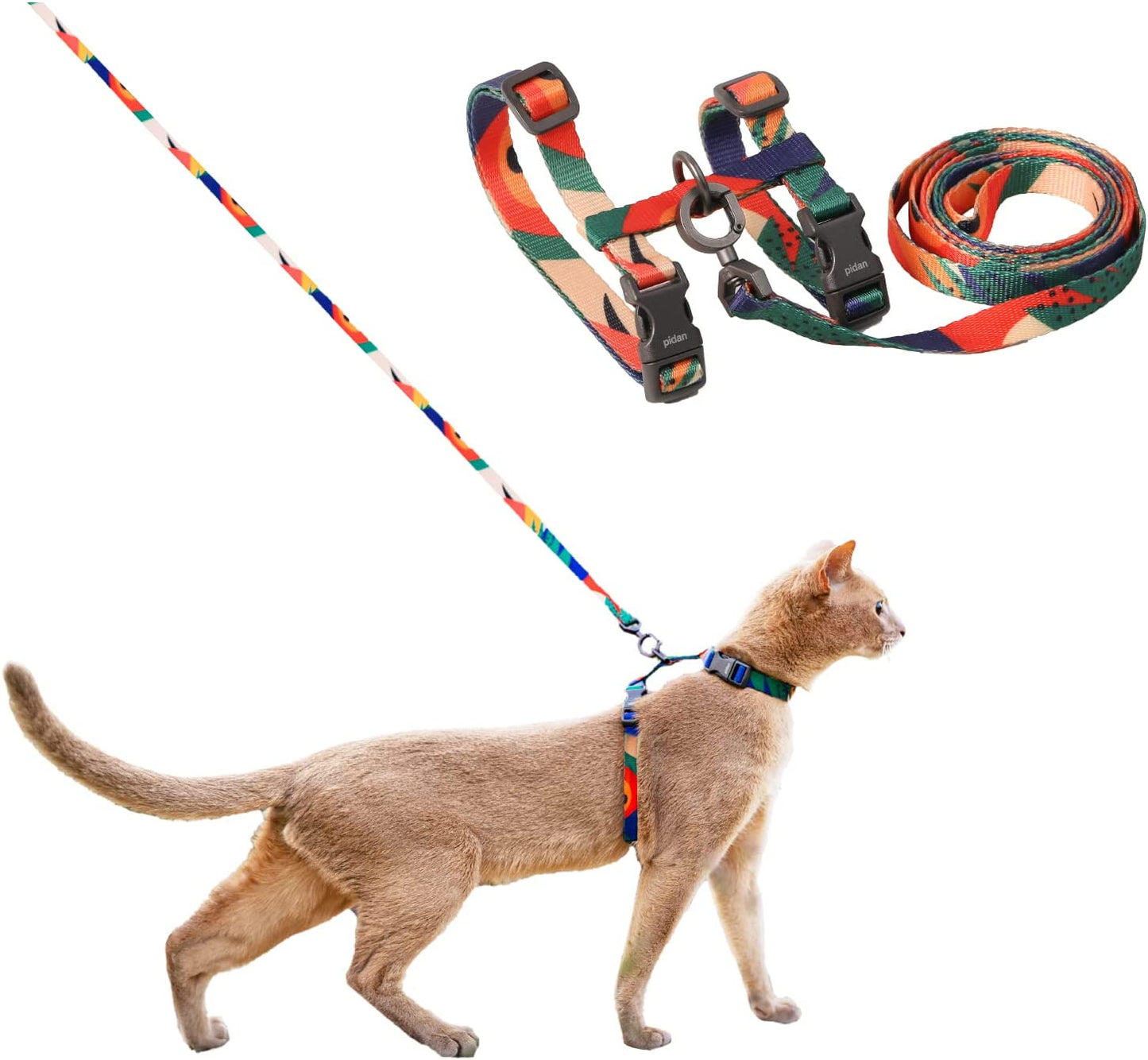 Cat Harness and Leash Set - Cats Escape Proof - Adjustable Harness