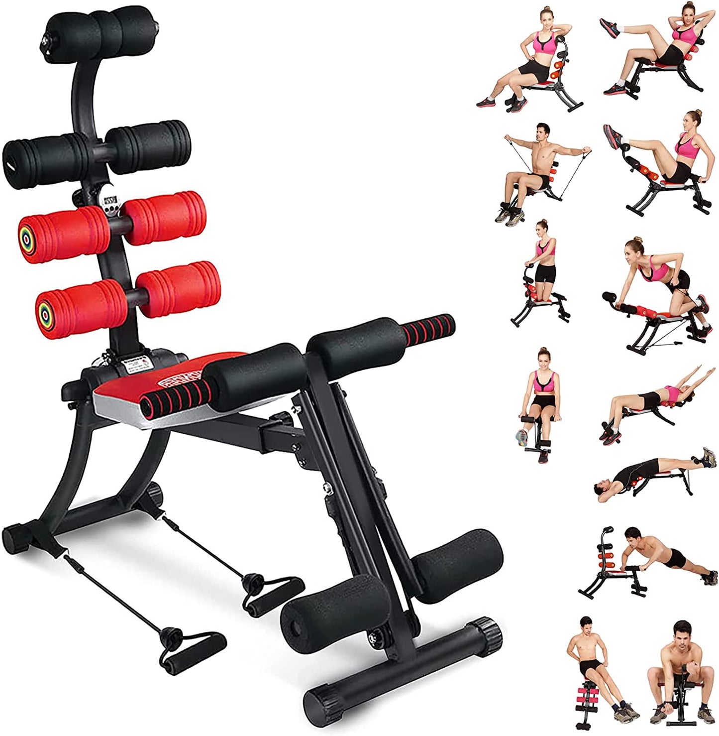 Foldable & Adjustable Core Strength Training and Abdominal Workout Equipment