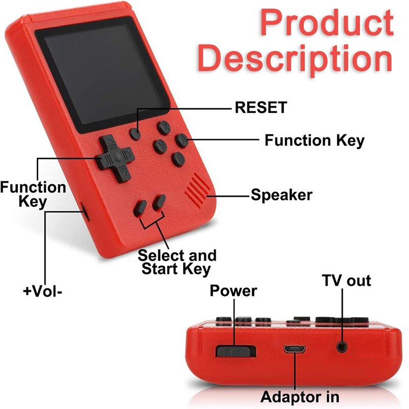 Classic Game Console With 800 Built-in Games