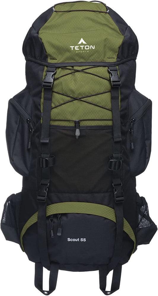 High-Performance Backpack - Scout Backpack for Hiking Camping Backpacking 55L