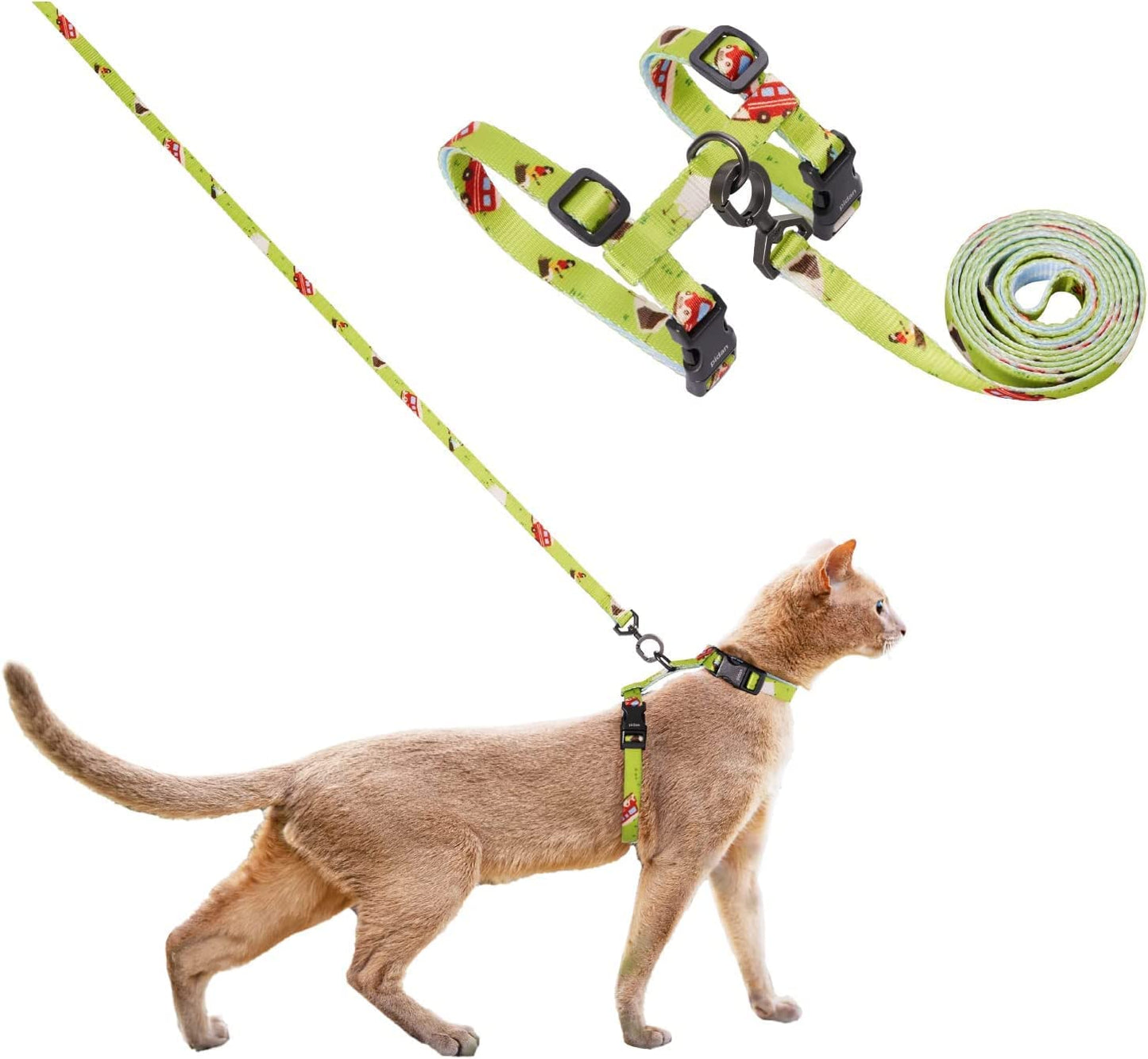 Cat Harness and Leash Set - Cats Escape Proof - Adjustable Harness