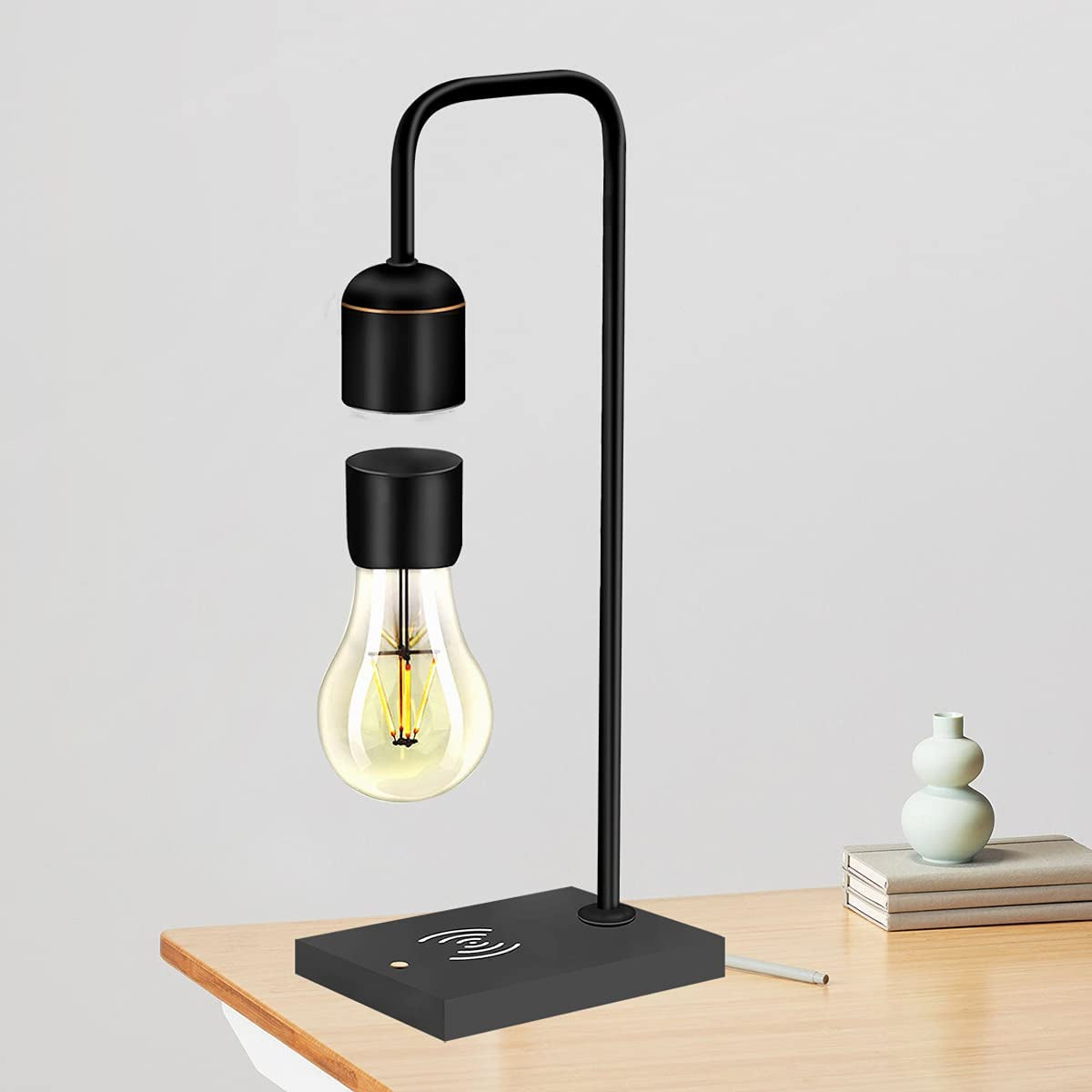 Levitating Lamp - Floating Light Bulb With Wireless Charger