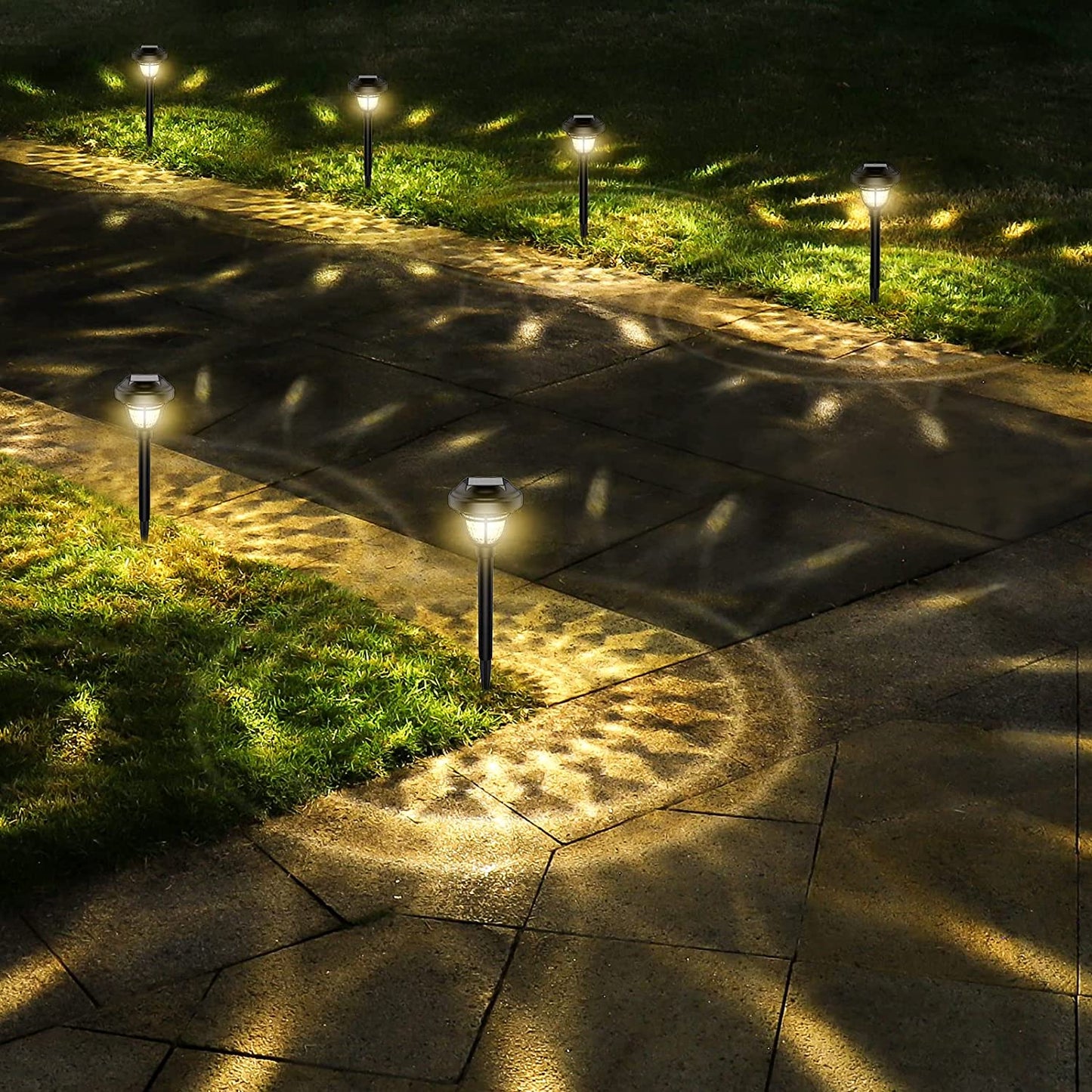 2 in 1 Waterproof Outdoor Solar Lights Solar Powered Garden Lights