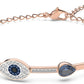 Evil Eye Symbolic Crystal Necklace Jewelry