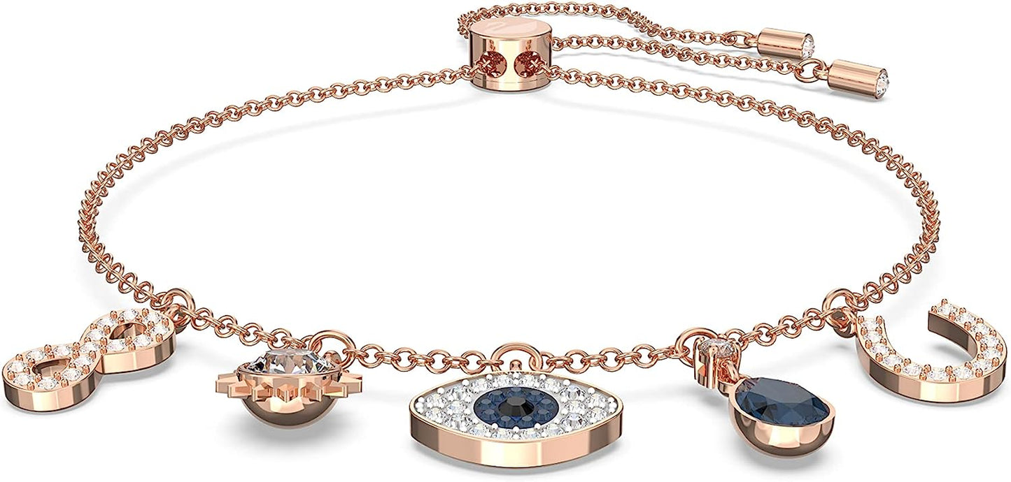 Evil Eye Symbolic Crystal Necklace Jewelry
