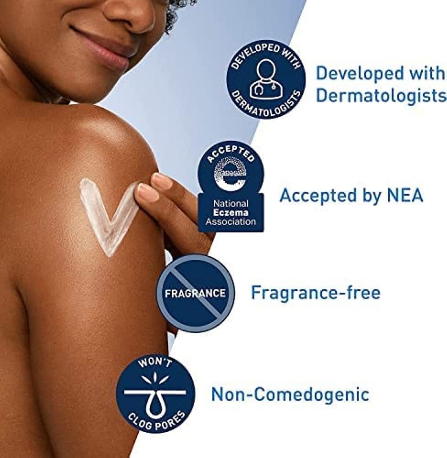 Cerave - Moisturizing Cream Body and Face Moisturizer for Dry Skin Body Cream with Hyaluronic Acid and Ceramides