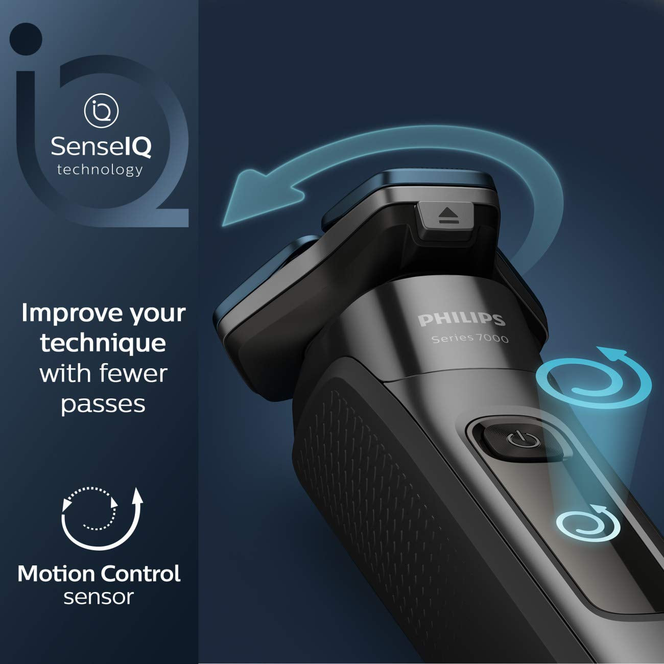 Philips Shaver - Rechargeable Wet & Dry Electric Shaver with Pop-Up Trimmer