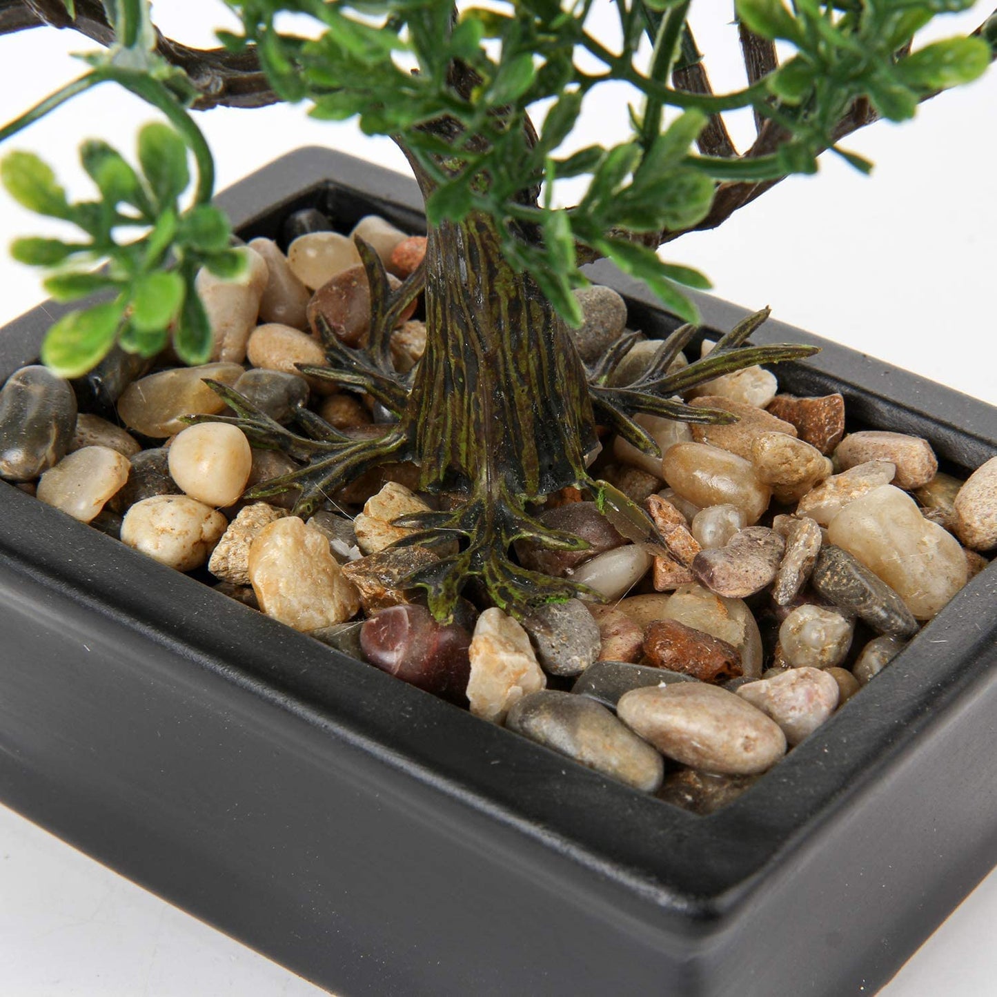 Artificial Bonsai Tree - Fake Indoor Decor Plants with Ceramic Pots