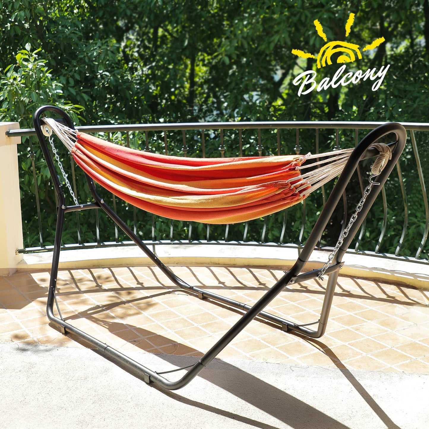 2 Person Hammock With Stand - Garden Hammock For Backyard Camping