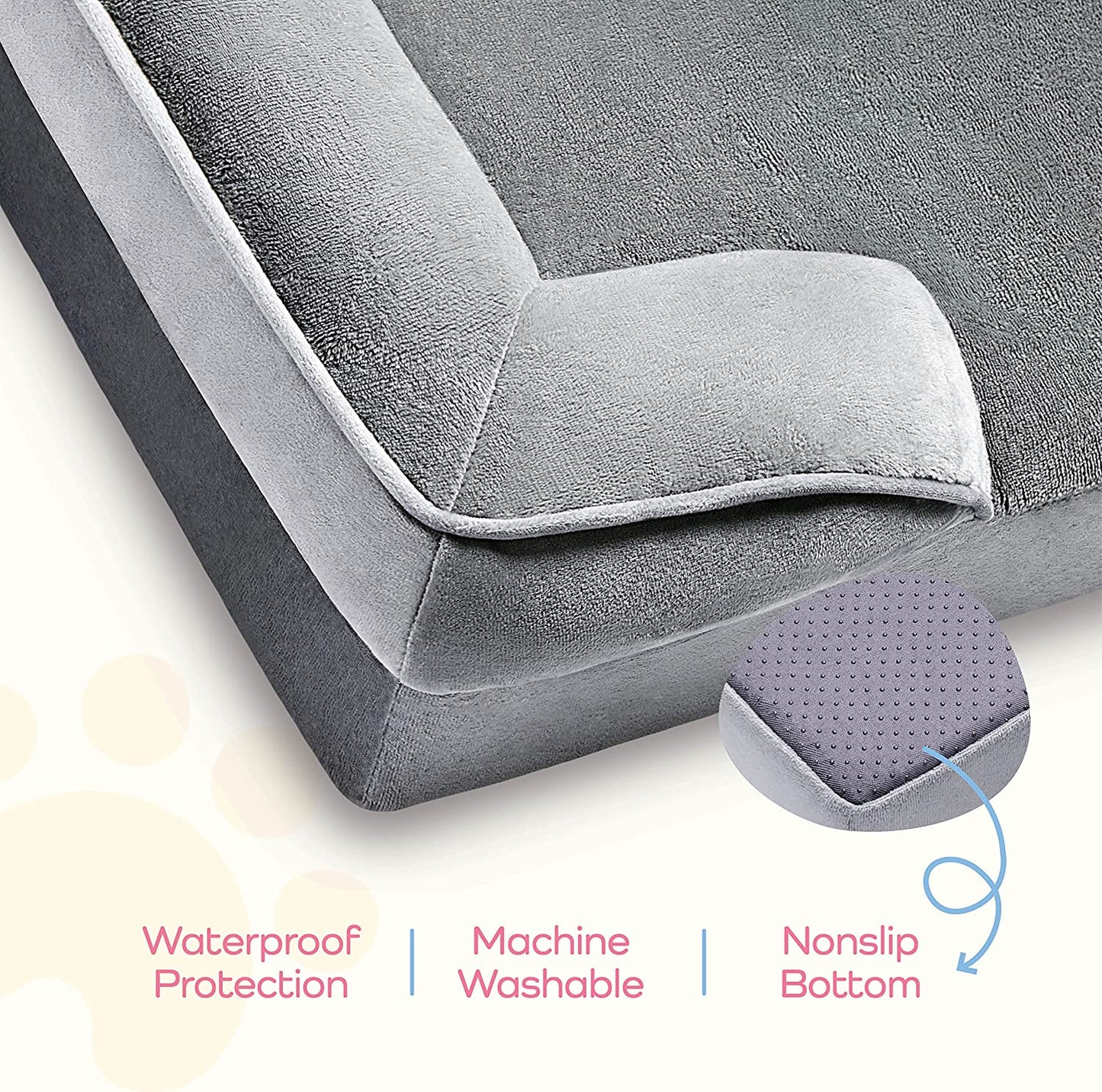 Dog Sofa Bed - Ultra Comfortable Breathable Dog Beds & Waterproof Neck Support
