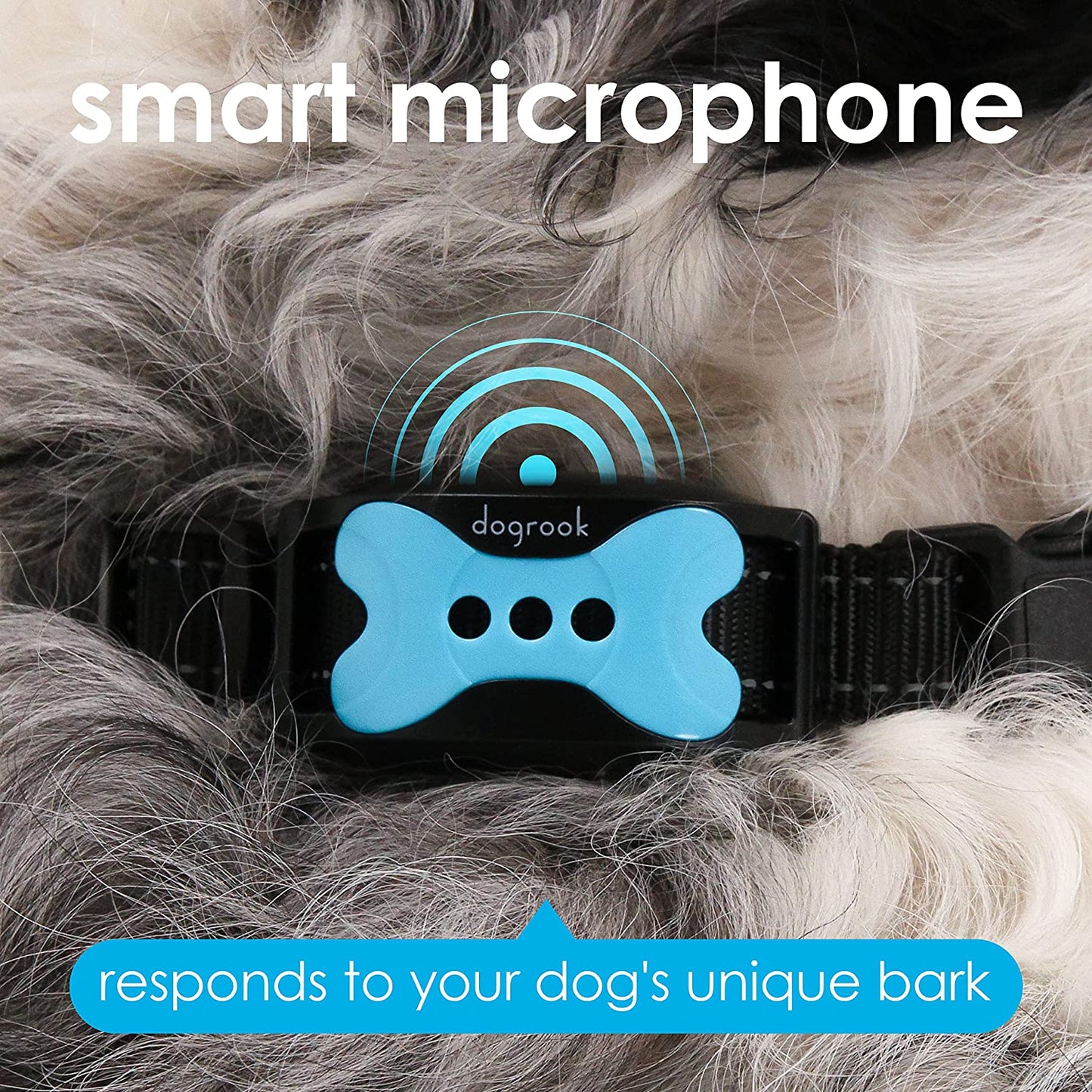 Dogs Bark Collar - Rechargeable Anti Dog Bark Collar Automatic Bark Collar No Shock