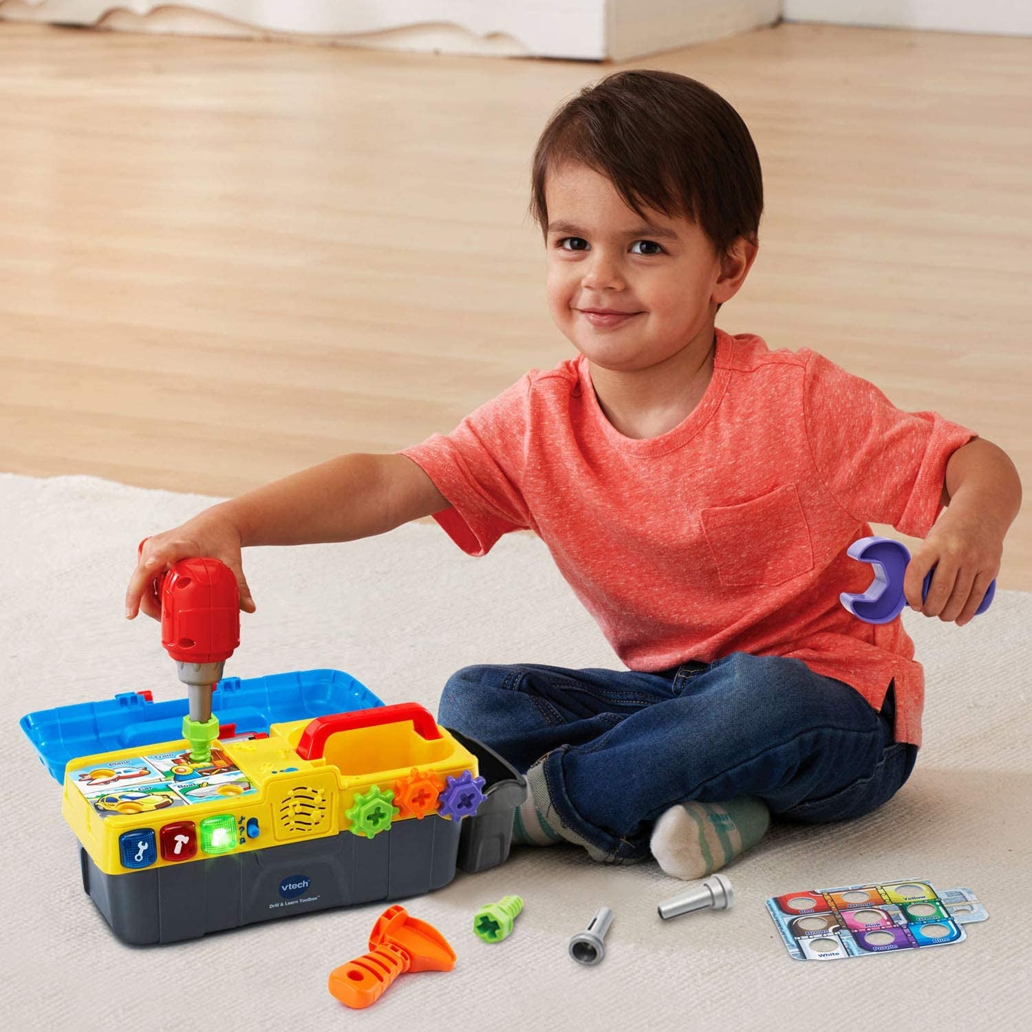 Kids Drill and Learn Toolbox Toddlers Toys