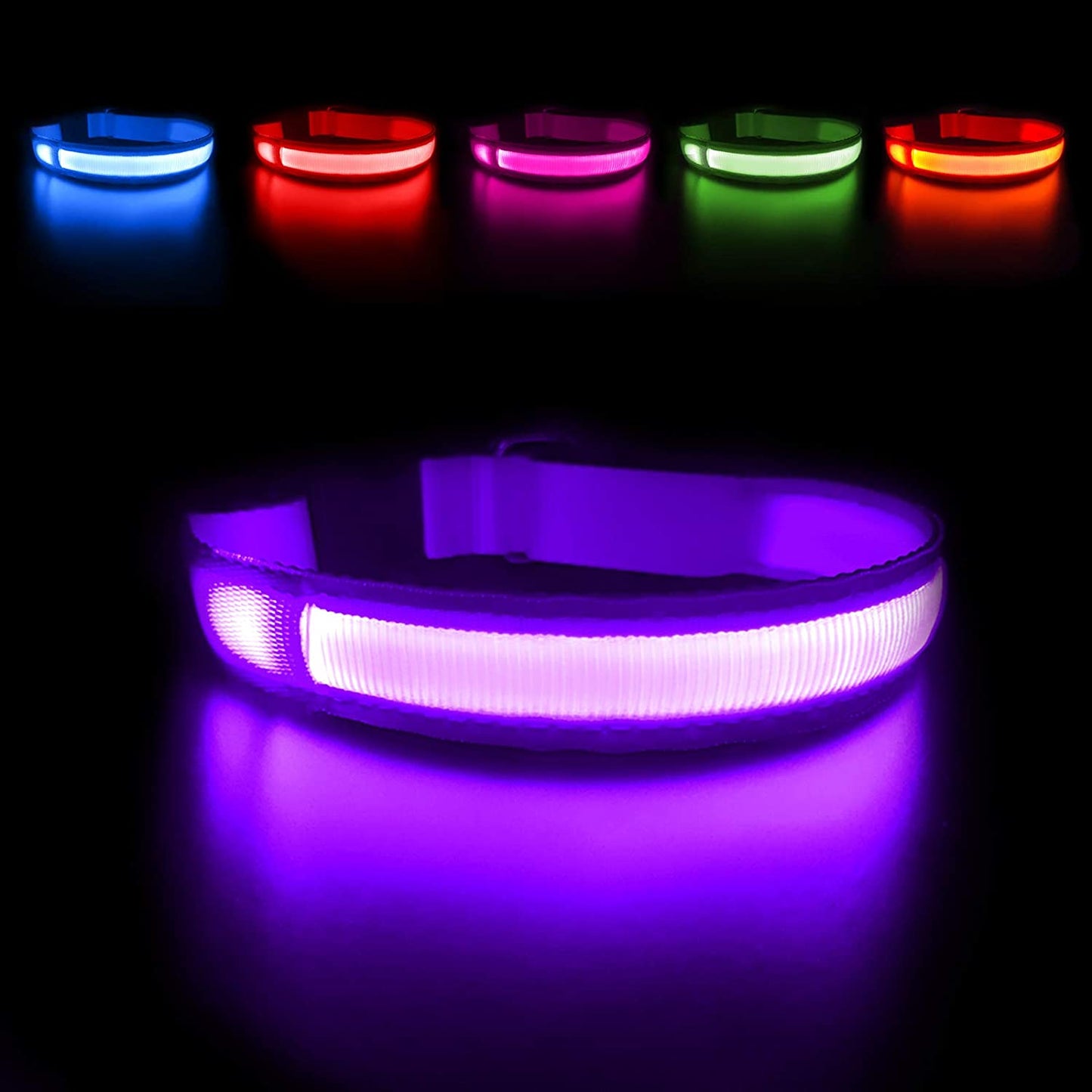 Dog Collars - Waterproof LED Rechargeable Dog Collar