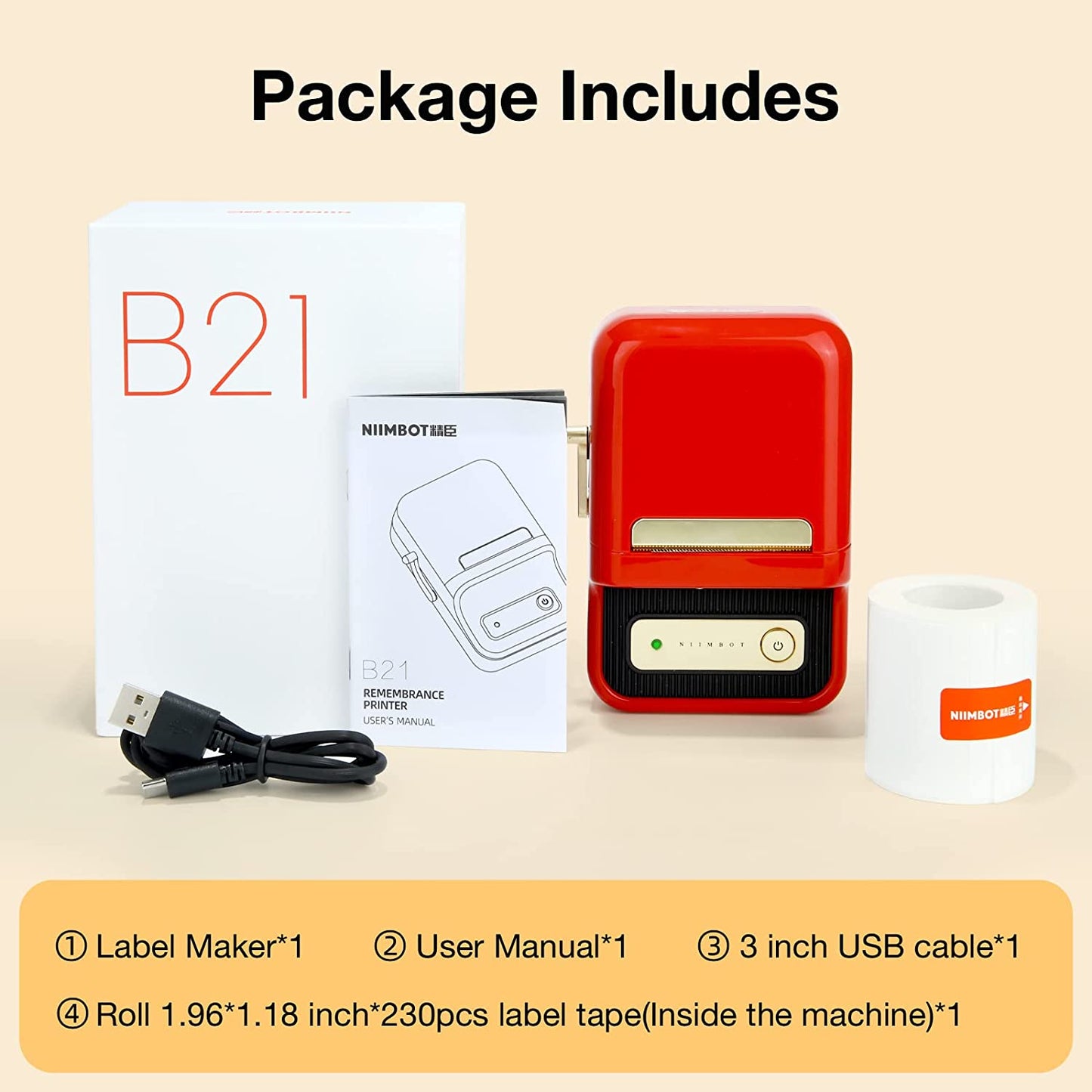 Inkless Thermal Label Maker