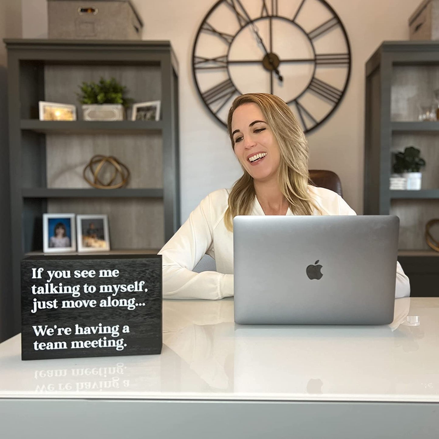 Funny Office Decor - Sign for Cubicle or Desk Decorations