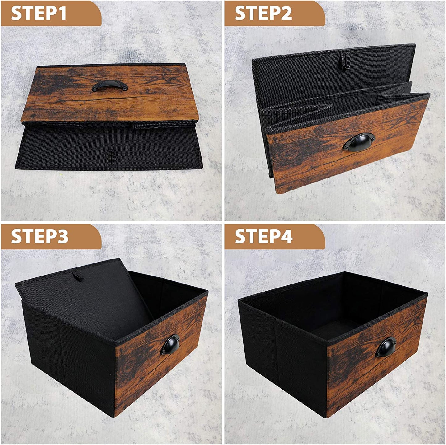 Bedroom Nightstand - Bedside Dresser Organizer with Storage Shelf