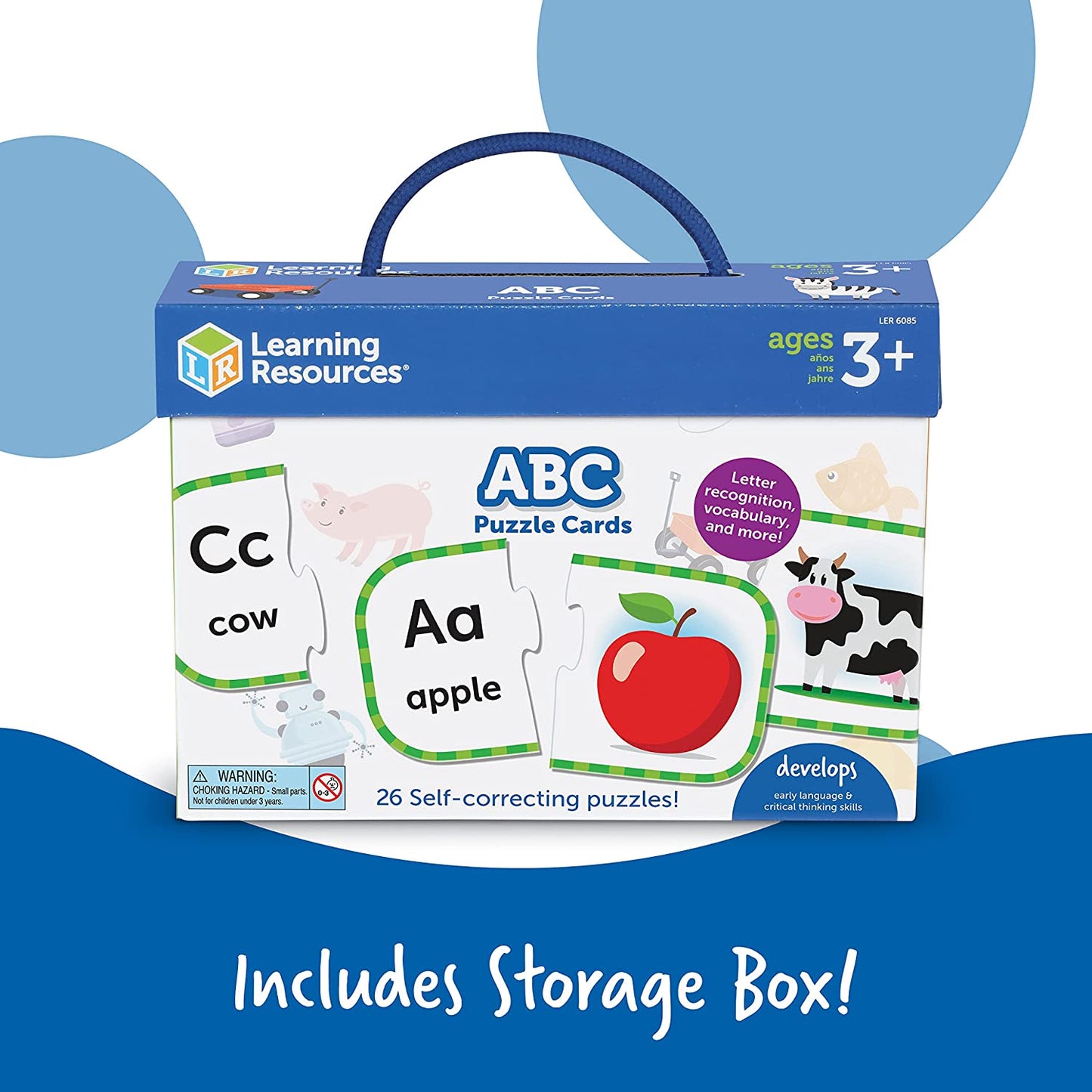 Toddlers Puzzles - ABC Learning Puzzle Cards Self Correcting Alphabetic Puzzles Games