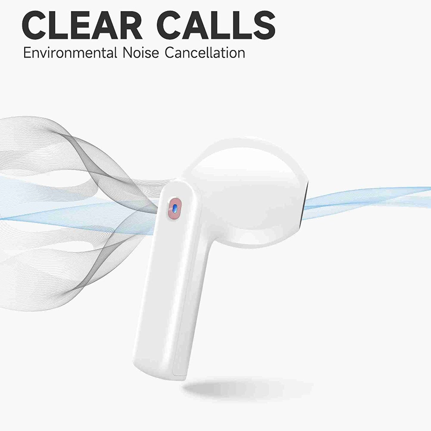 Bluetooth Wireless Earbuds - Waterproof Noise Cancelling Earbuds