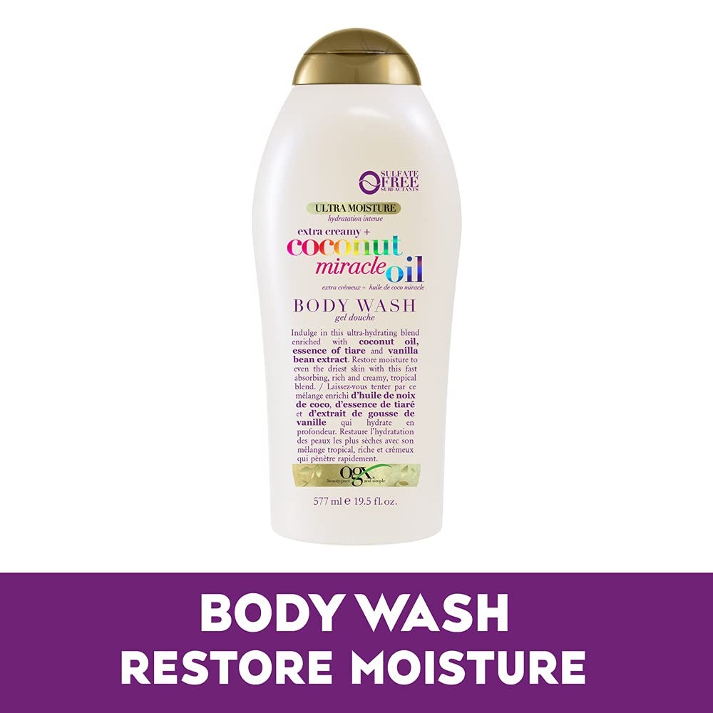 OGX Extra Creamy + Coconut Miracle Oil Ultra Moisture Body Wash