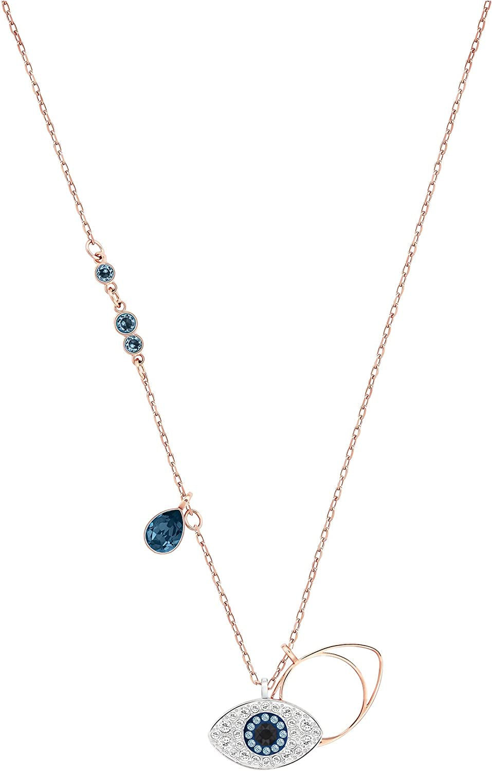 Evil Eye Symbolic Crystal Necklace Jewelry