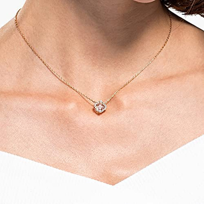 Sparkling Clover Crystals Necklace Pink Earrings & Bracelet Jewelry