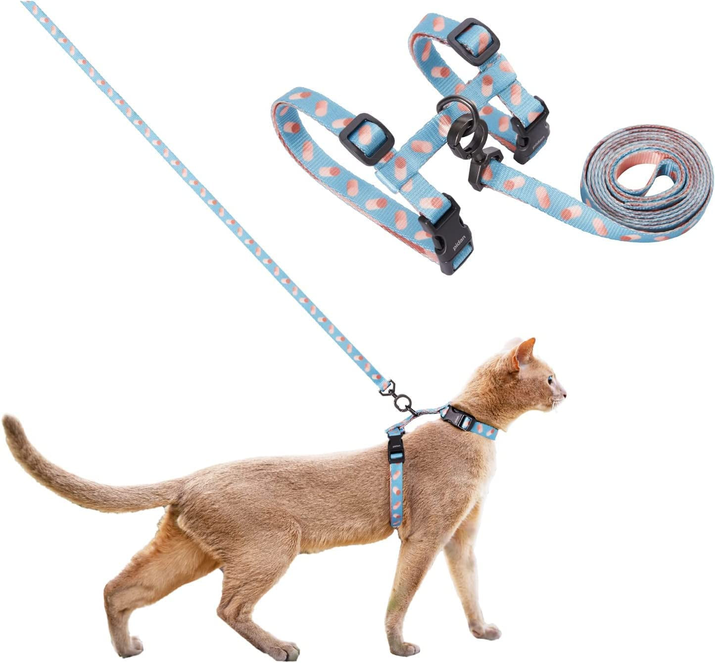 Cat Harness and Leash Set - Cats Escape Proof - Adjustable Harness