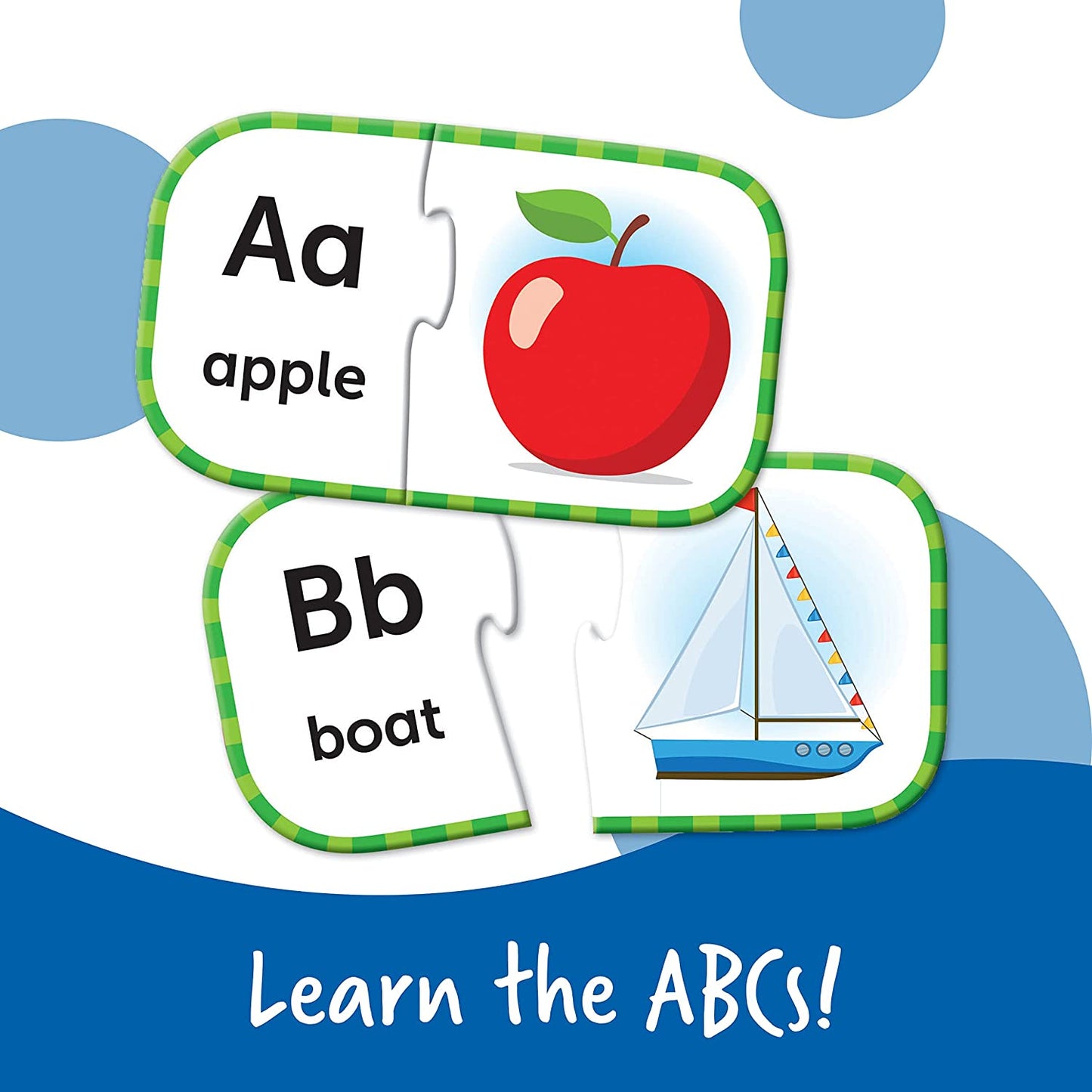 Toddlers Puzzles - ABC Learning Puzzle Cards Self Correcting Alphabetic Puzzles Games