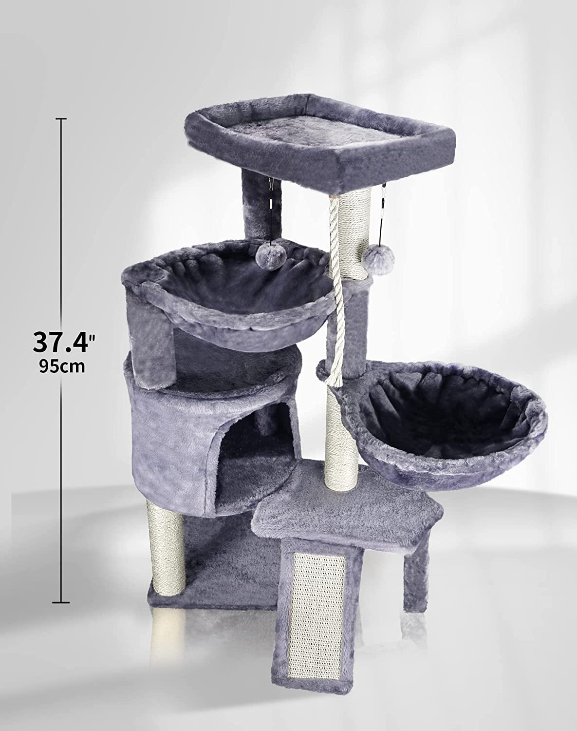 Cat Tree - Cat Condo With Two Hammocks