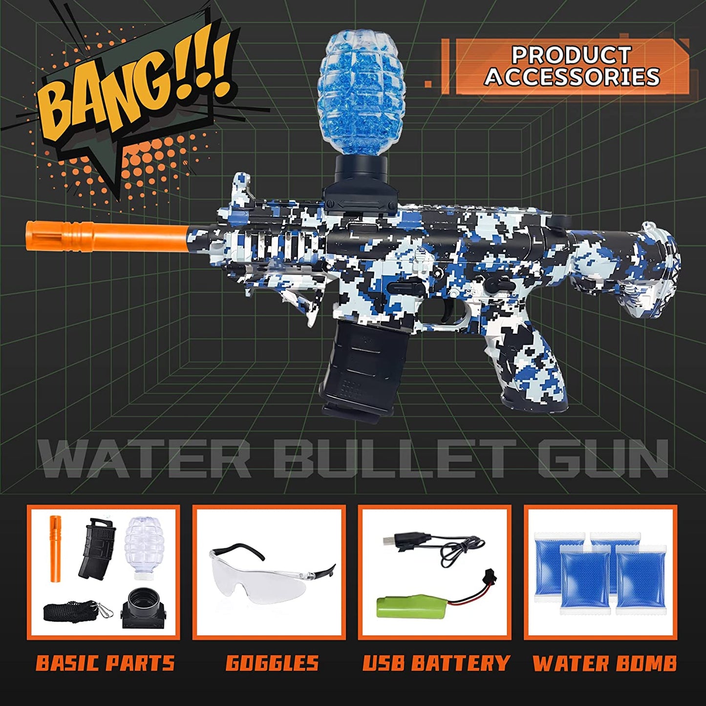Electric Gel Ball Blasters: Ultimate Summer Team Game Toy for Outdoor Activities