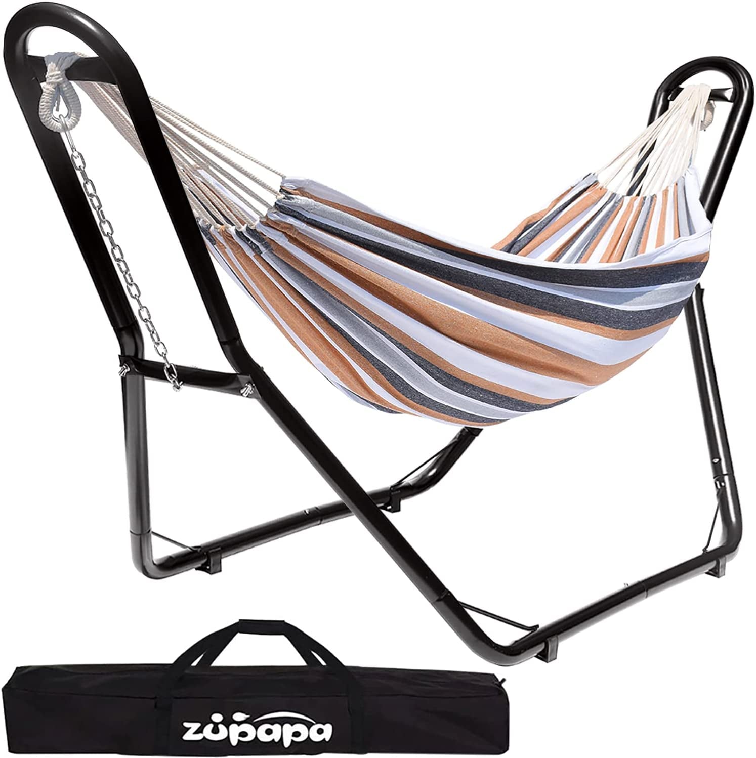 2 Person Hammock With Stand - Garden Hammock For Backyard Camping