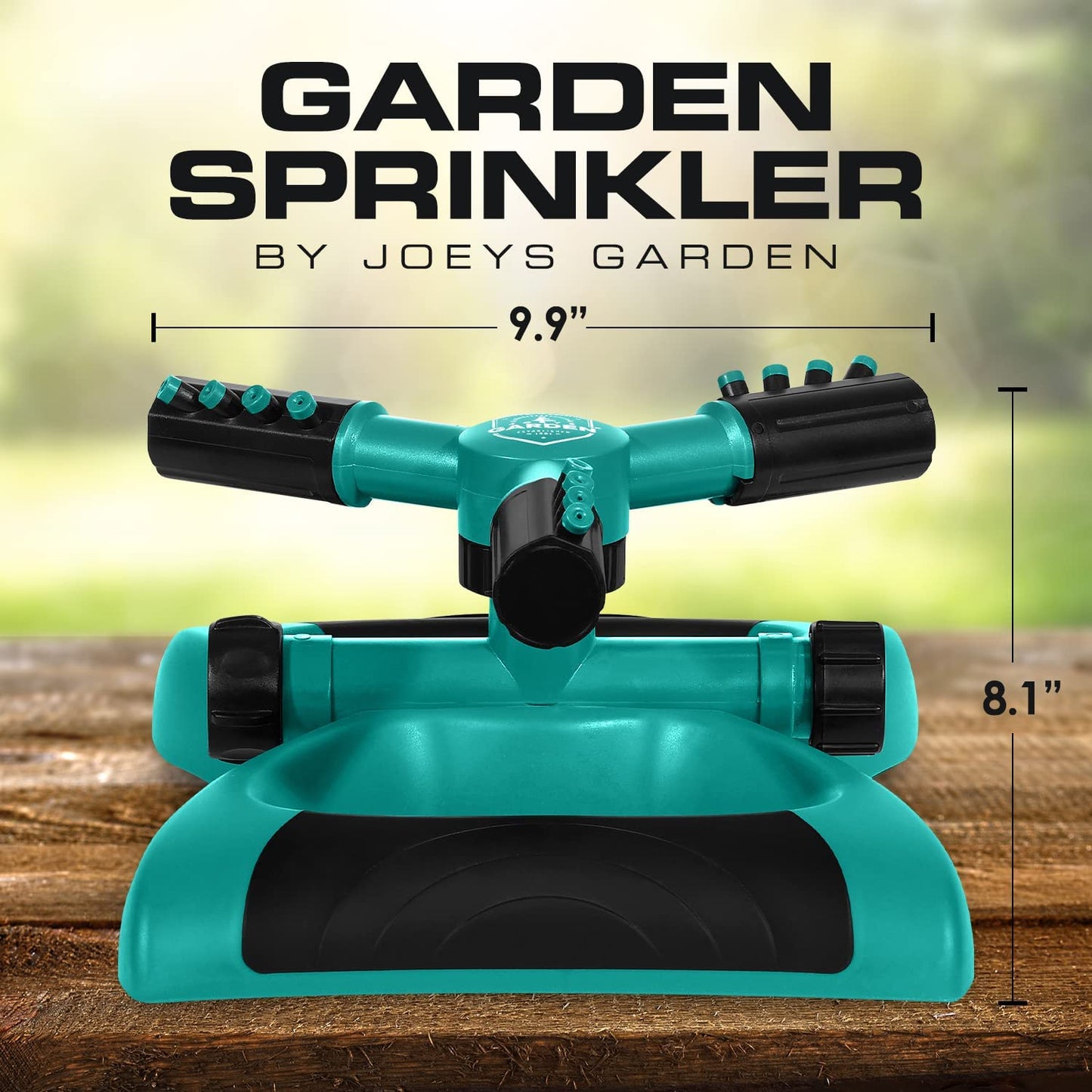 Sprinklers - Automatic Rotating Garden Sprinkler Large Area Coverage Lawn and Yard Sprinklers