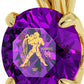 Aquarius Necklace 24k Gold inscribed on Crystal