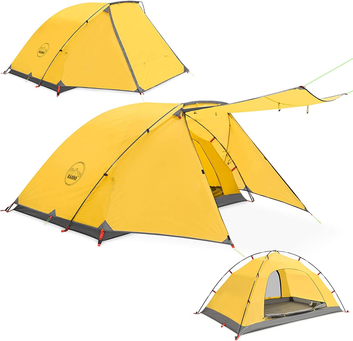 2 Person Camping Tent - Easy Setup Waterproof Family Tents