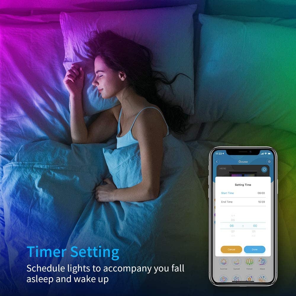 LED Strip Lights - App Control Strip Lights with Alexa and Google Assistant Wifi Control