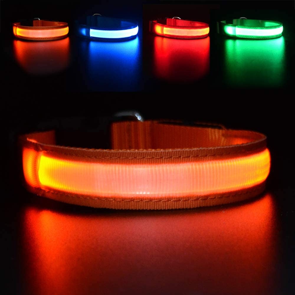 Dog Collars - Waterproof LED Rechargeable Dog Collar