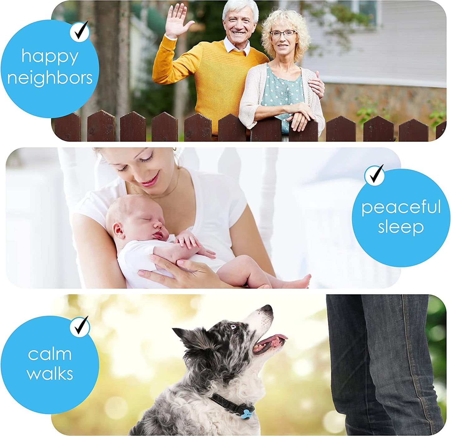 Dogs Bark Collar - Rechargeable Anti Dog Bark Collar Automatic Bark Collar No Shock