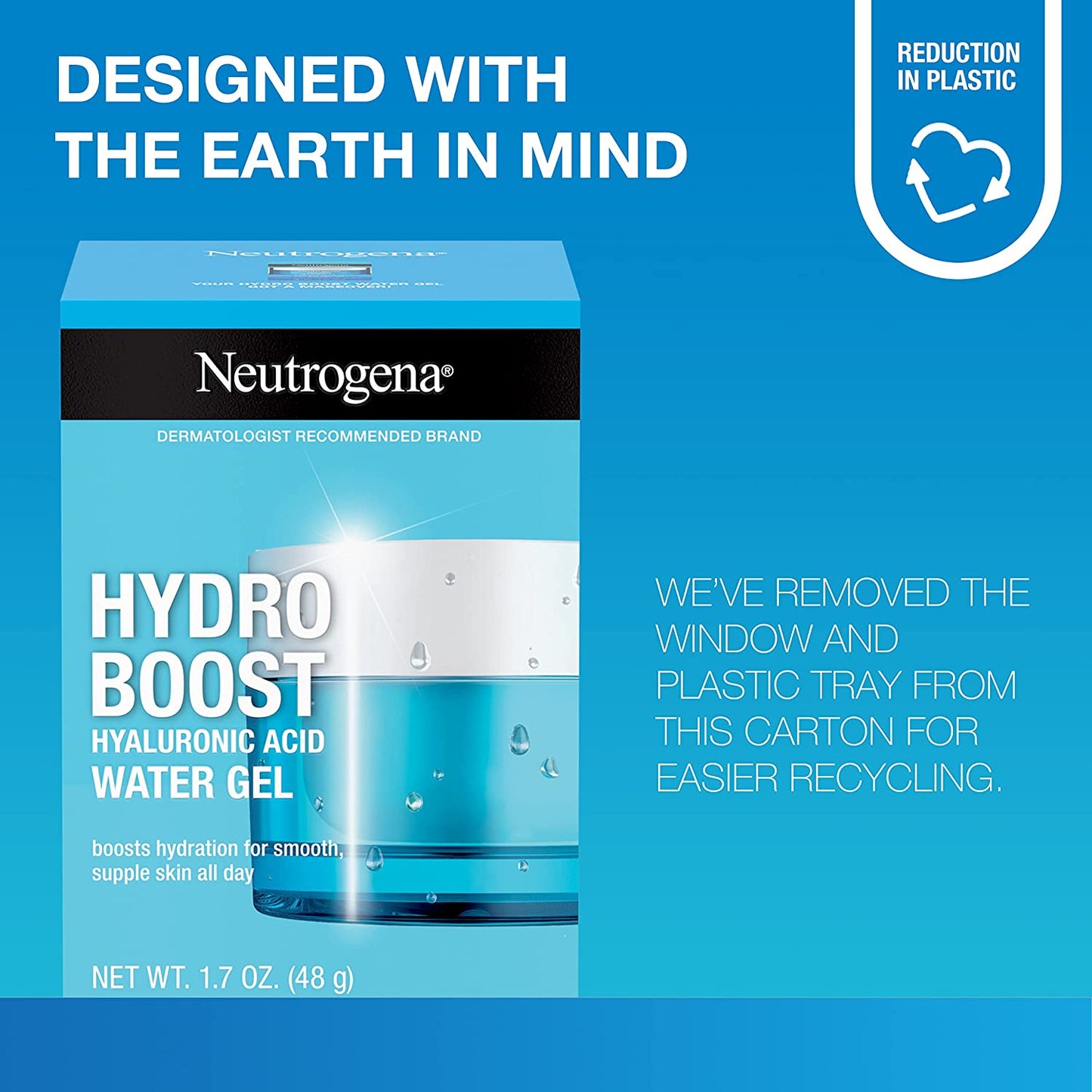 Neutrogena - Daily Face Moisturizer Hydro Boost Hyaluronic Acid Hydrating Water Gel - Oil-Free Face Lotion