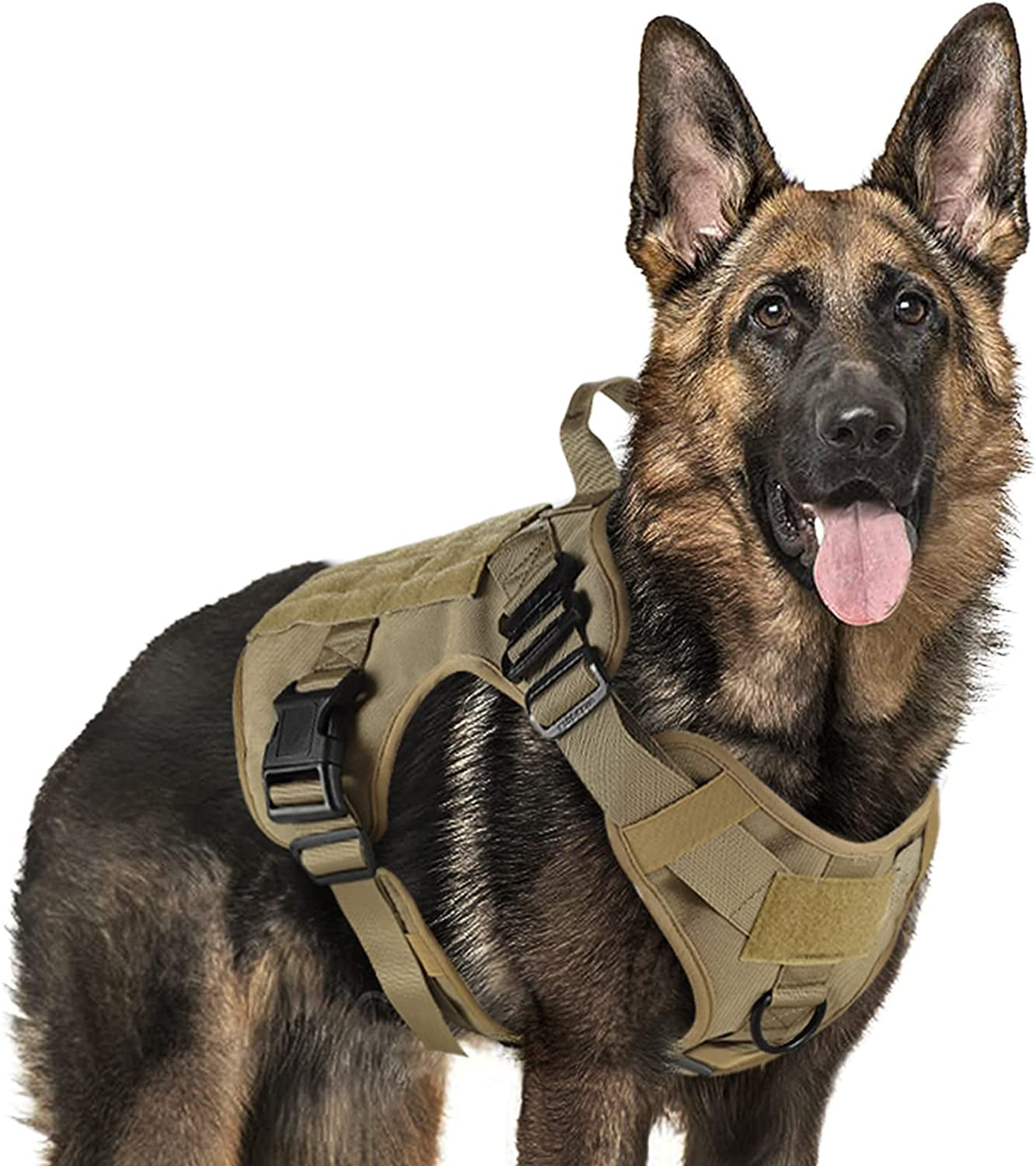 Dog Harness - Heavy Duty Dog Tactical Harness with Handle No-Pull Dog Vest