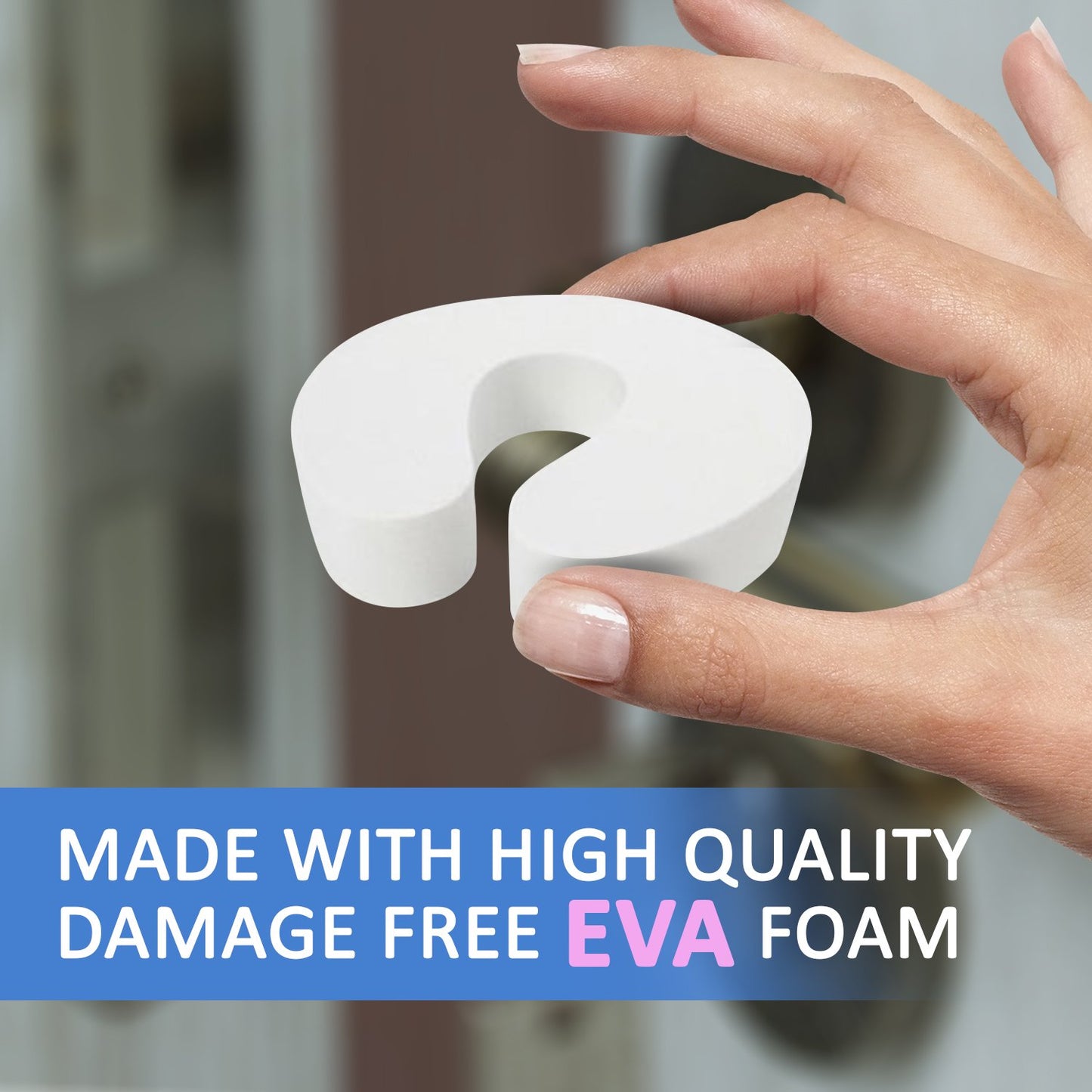 Door Pinch Guards 6 Pack - Baby Finger Protectors Doors Proof Extra Soft Foam Child Safety