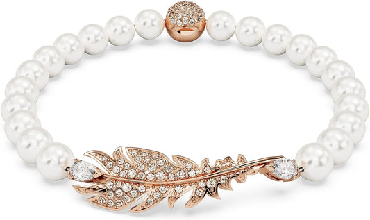 Crystal Pearls with Rose Gold-Tone Plated Bracelets