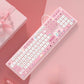 Cute Mute Click PC Wired Keyboard