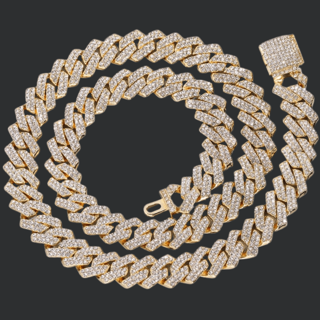 Iced Out Rhombus Cuban Chain