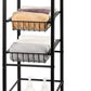 Bathroom Floor Storage Cabinet - Toilet Storage with Drawers and Toilet Paper Holder