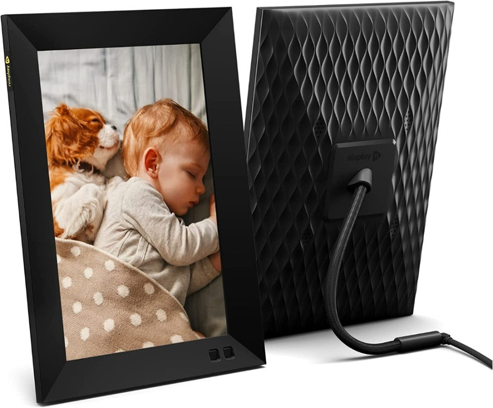 Smart Digital Picture Frame - Share Video Clips and Photos Instantly via E-Mail or App