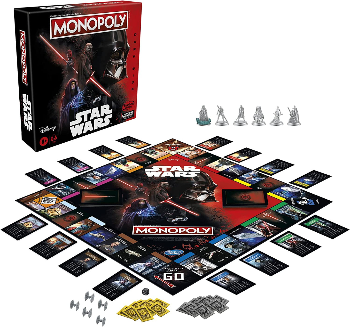 Monopoly - Disney Star Wars Dark Side Edition Board Game for Families and Kids