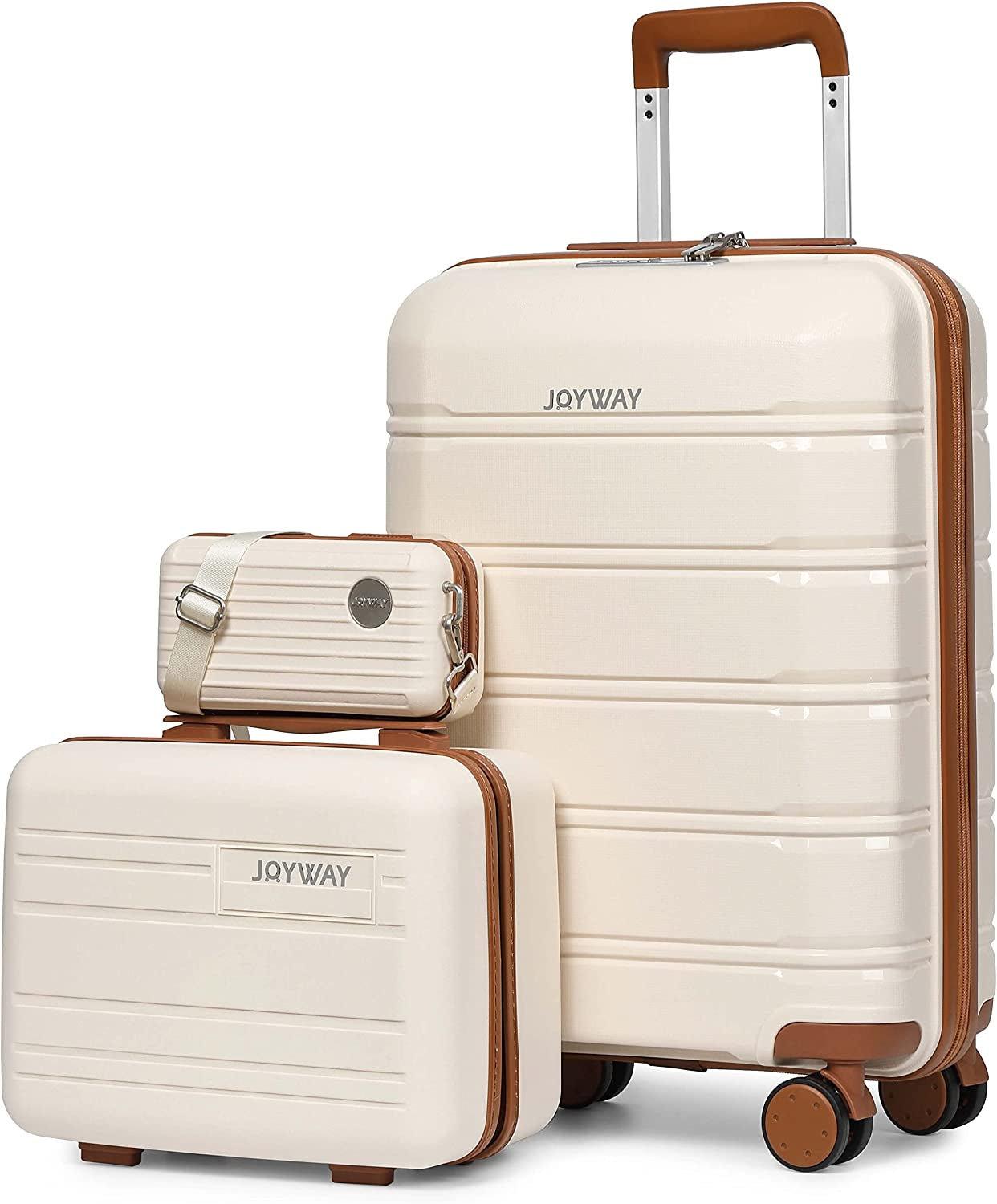 Suitcase Set - Carry-On Suitcases Set with TSA Lock Rigid Luggage with Swivel Wheels