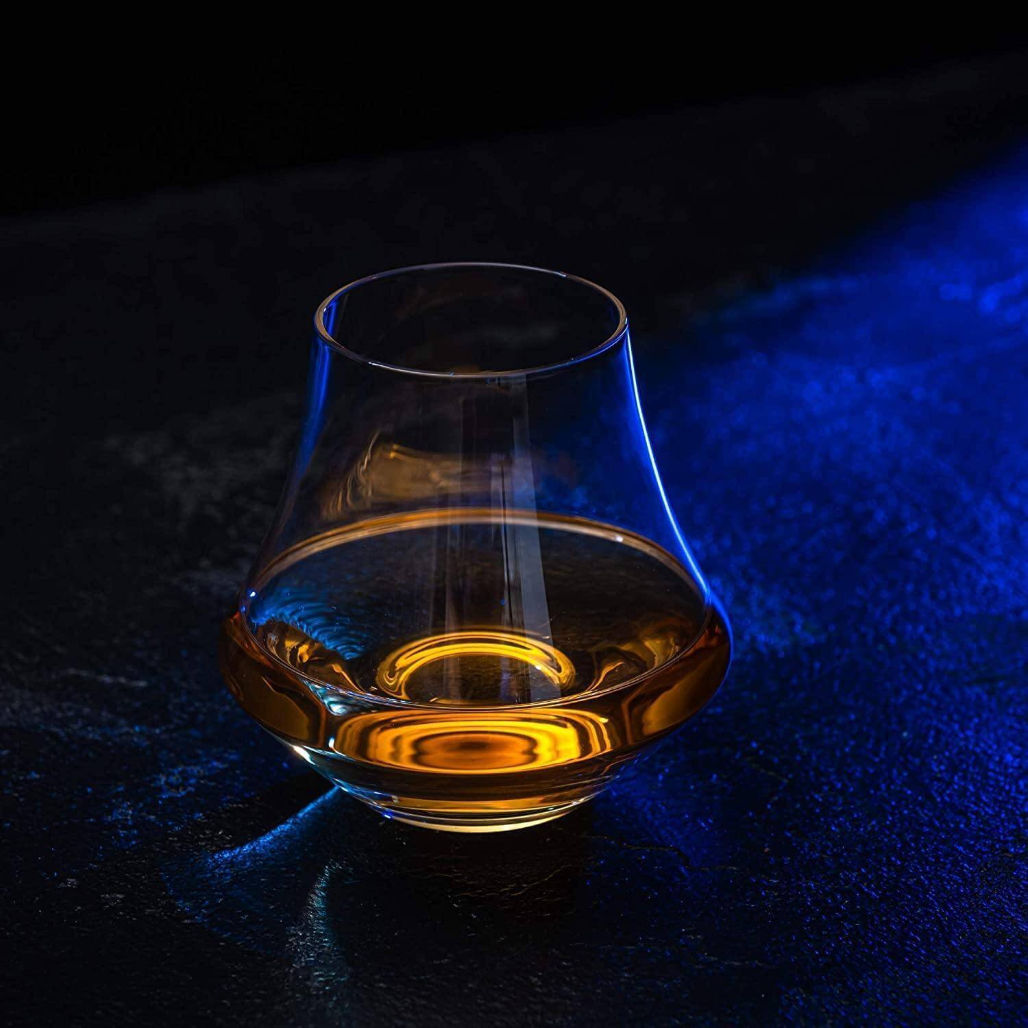 Whiskey Stones & Crystal Nosing Tasting Glass