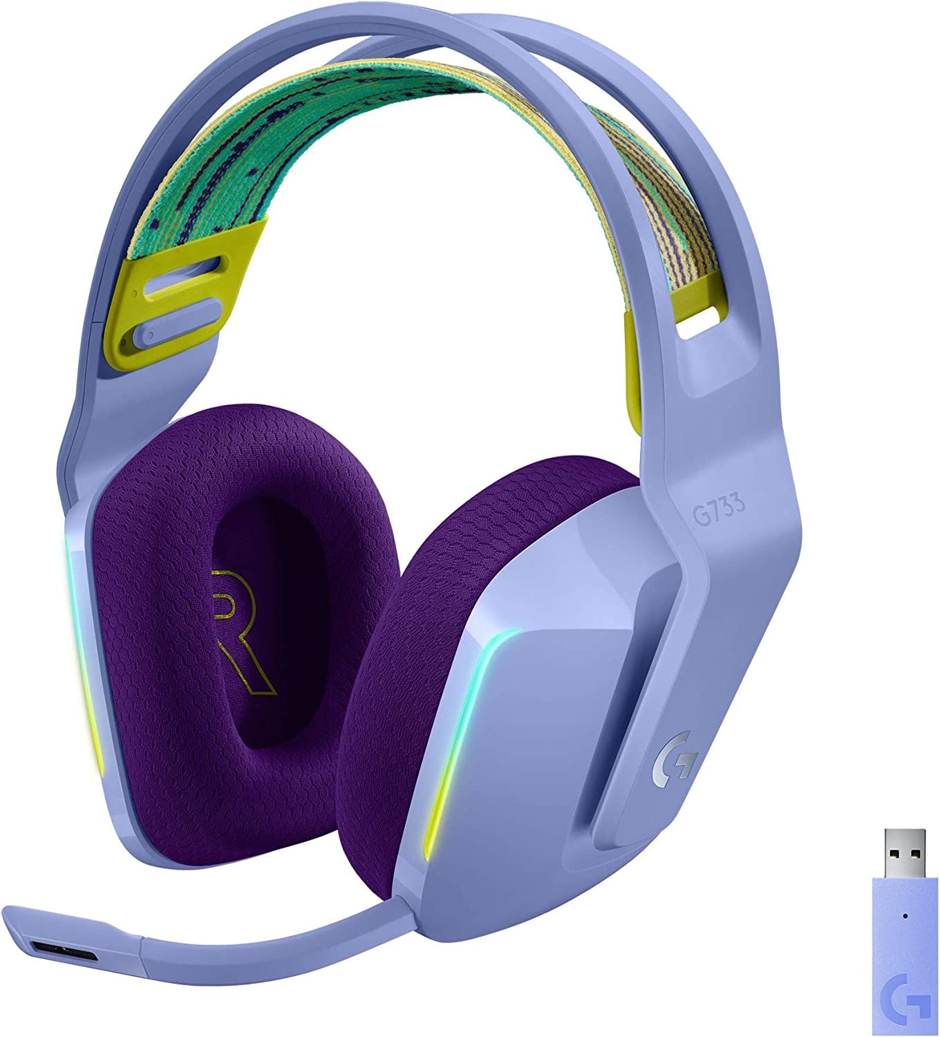 Lightspeed Wireless Gaming Headset - Suspension Headband Lightsync RGB and PRO-G Audio Drivers