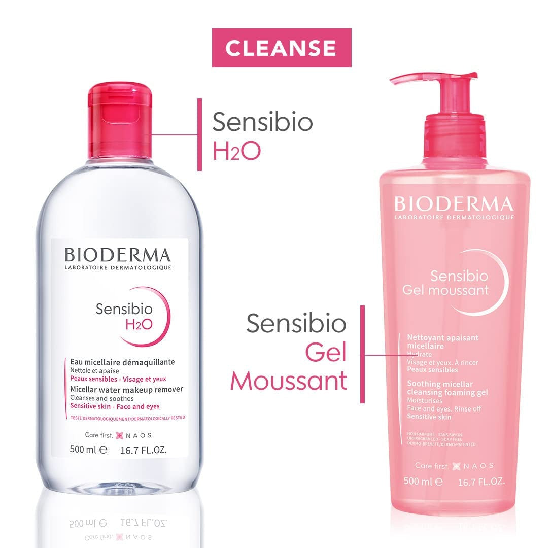 Makeup Remover Cleanser - Bioderma Sensibio H2O Micellar Water Sensitive Face Cleanser